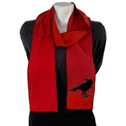 Sale Applique Scarf- Crow Applique Scarves