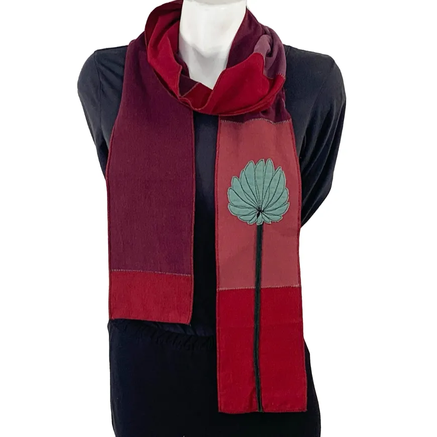 Cheap Applique Scarf-Mum Applique Scarves