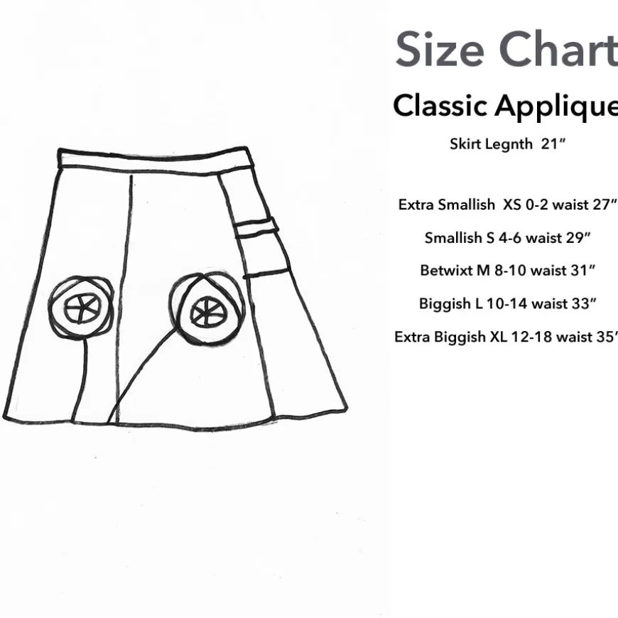 Best Sale Classic Appliqué Skirt-Mum Classics