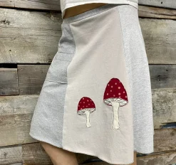Cheap Classic Appliqué Skirt-Mushroom Classics