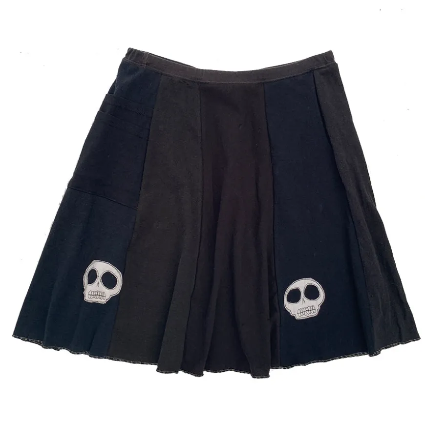Fashion Classic Appliqué Skirt-Skulls Classics