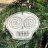 Outlet Crazy Eye Skull Ornament Ornaments