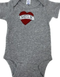 Flash Sale Kids Onesie-Tattoo Heart Milk Kids Onesies