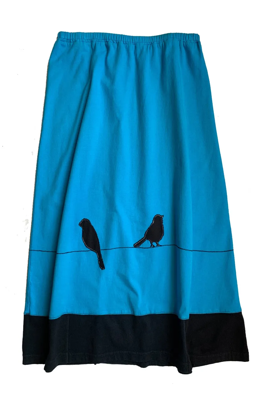 Shop Long Skirt-Birds on Wire Longs