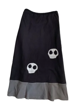 Clearance Long Skirt-Skulls Longs