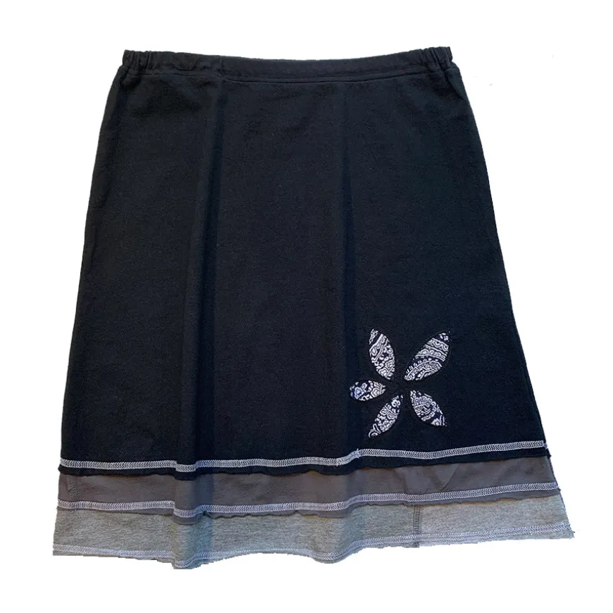 Cheap Three Layer Appliqué Skirt- Layered Appliqué